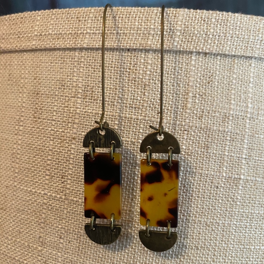 Tortoise shell earrings